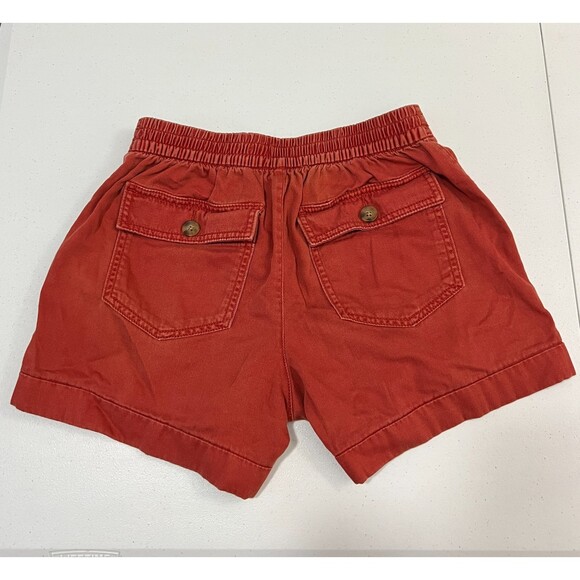 Old Navy Women's Surplus Shorts 4" Inseam Elastic Waist Orange Red Size 0 - Picture 2 of 9